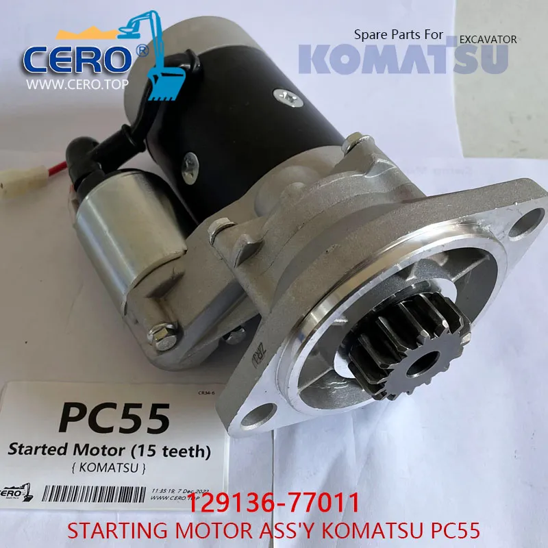 129136-77011 Starting Motor Komatsu PC55 Starter Motor