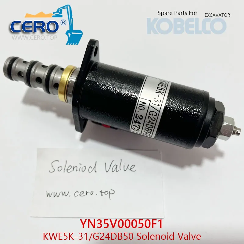 YN35V00050F1 KWE5K-31 G24DB50 Solenoïde Kobelco SK200-8