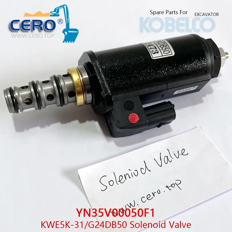 YN35V00050F1 KWE5K-31 G24DB50 Válvula solenoide Kobelco SK200-8