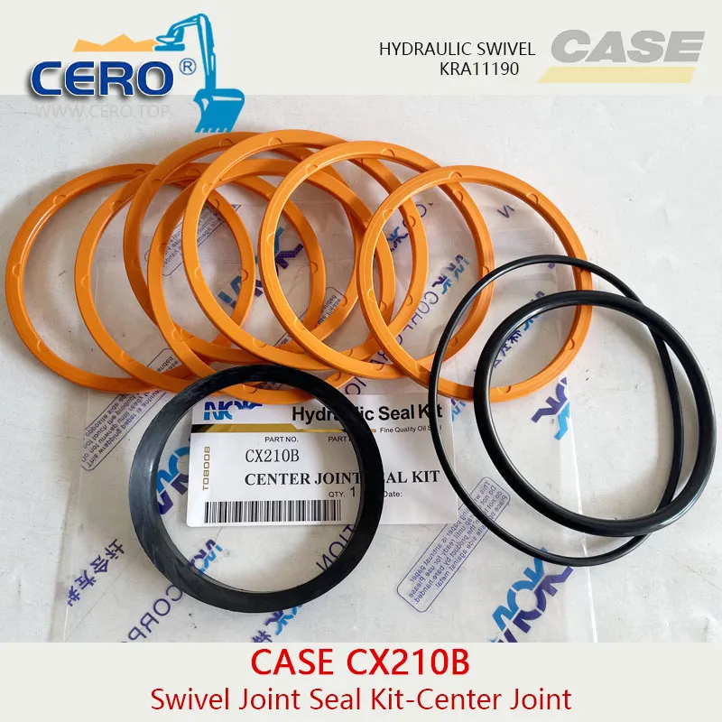 CASE CX210B Center Joint Seal Kit KRA11190 Swivel Joint ROI Seal Kit