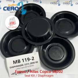 Epiroc Atlas Copco SB202 SB 202 DIAPHRAGM 3315289000 CFW MB119-2 SEAL KIT 3315287090