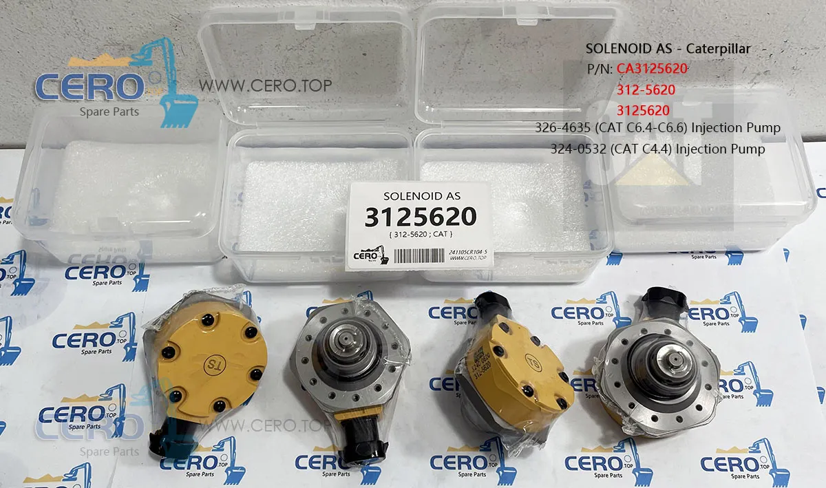3125620 312-5620 SOLENOID VALVE Caterpillar 324-0532 CAT C4.4 PUMP FUEL ...