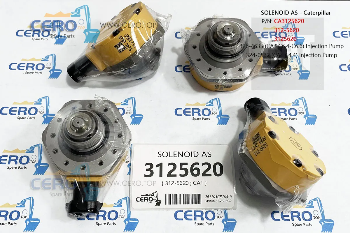3125620 312-5620 SOLENOID VALVE Caterpillar 324-0532 CAT C4.4 PUMP FUEL ...