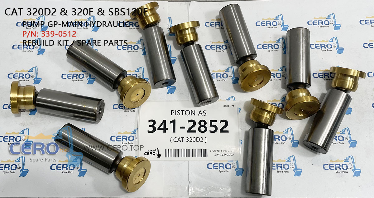 341-2852 SHOE PISTON AS 3412852 SET PLATE CAT 320D2 320E 339-0512