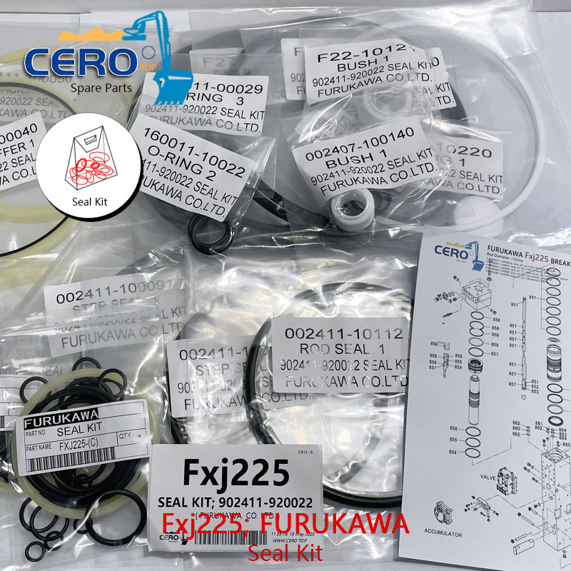 FURUKAWA Fxj225 Seal Kit 902411-920022 902411-920020 902411