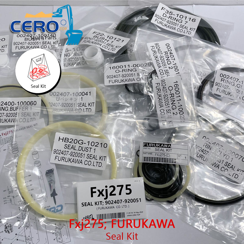 FURUKAWA Fxj275 Seal Kit 902407-920050 902407-920051 902407
