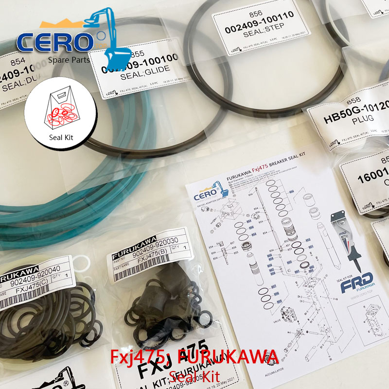 FURUKAWA Fxj475 Seal Kit 902409-920052 902409-920050 902409