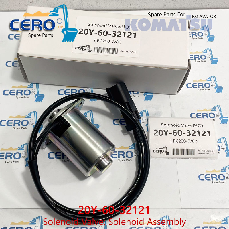 20Y-60-32121 Solenoid Valve 20Y6032121 Komatsu 20Y-60-32120 209-60
