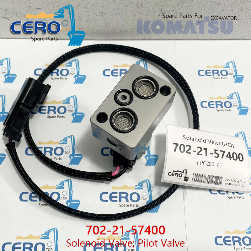 Válvula Solenoide Proporcional Para Komatsu - Aleación De Aluminio, Modelos PC300-7, PC200-7, PC200-8, PC400-7