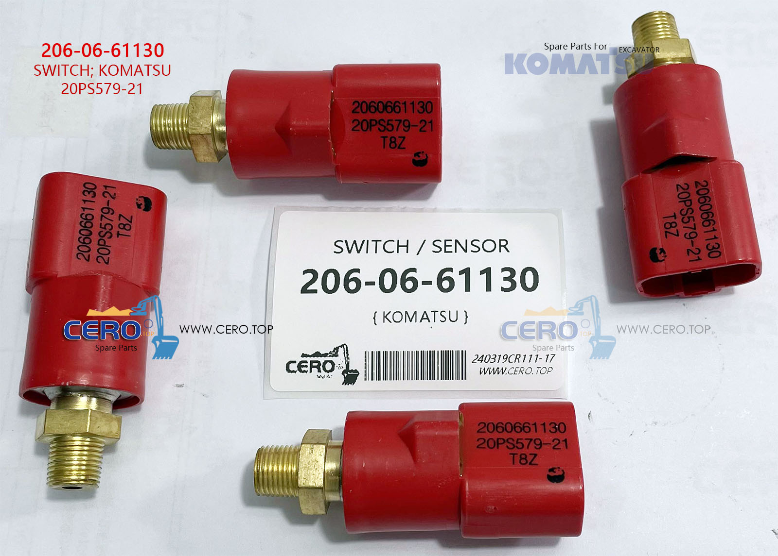 206-06-61130 SWITCH SENSOR 2060661130 20PS579-21 KOMATSU