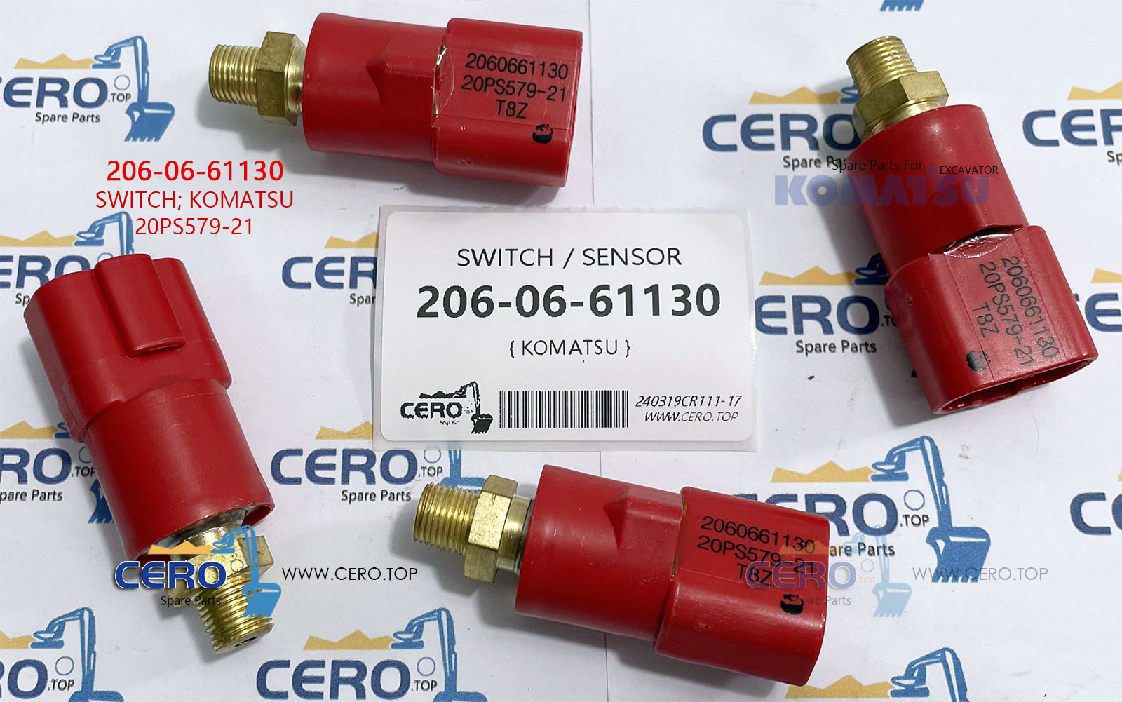 206-06-61130 SWITCH SENSOR 2060661130 20PS579-21 KOMATSU