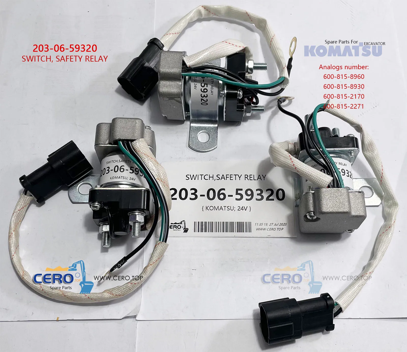 203-06-59320 SWITCH KOMATSU 2030659320