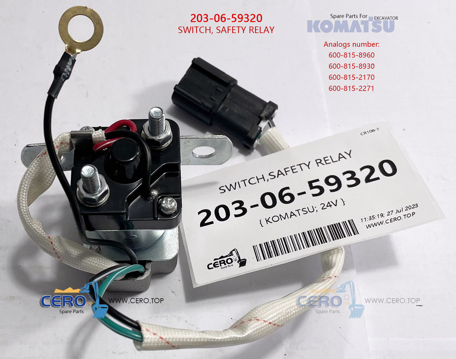 203-06-59320 SWITCH KOMATSU 2030659320