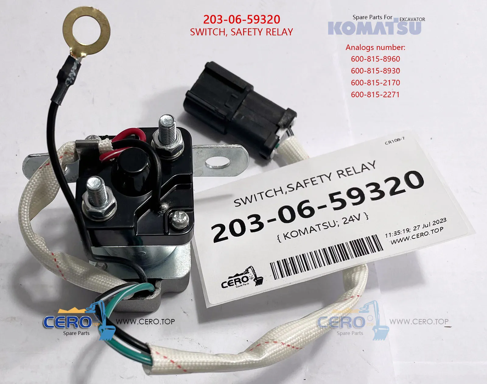 203-06-59320 SWITCH KOMATSU 2030659320