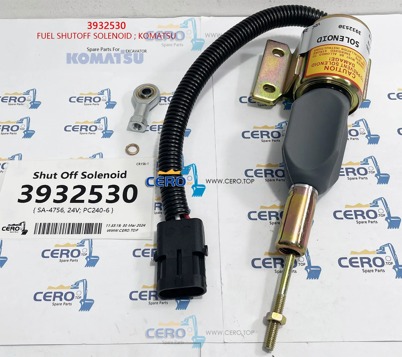 3932530 SOLENOID SA-4756-24 CUMMINS KOMATSU