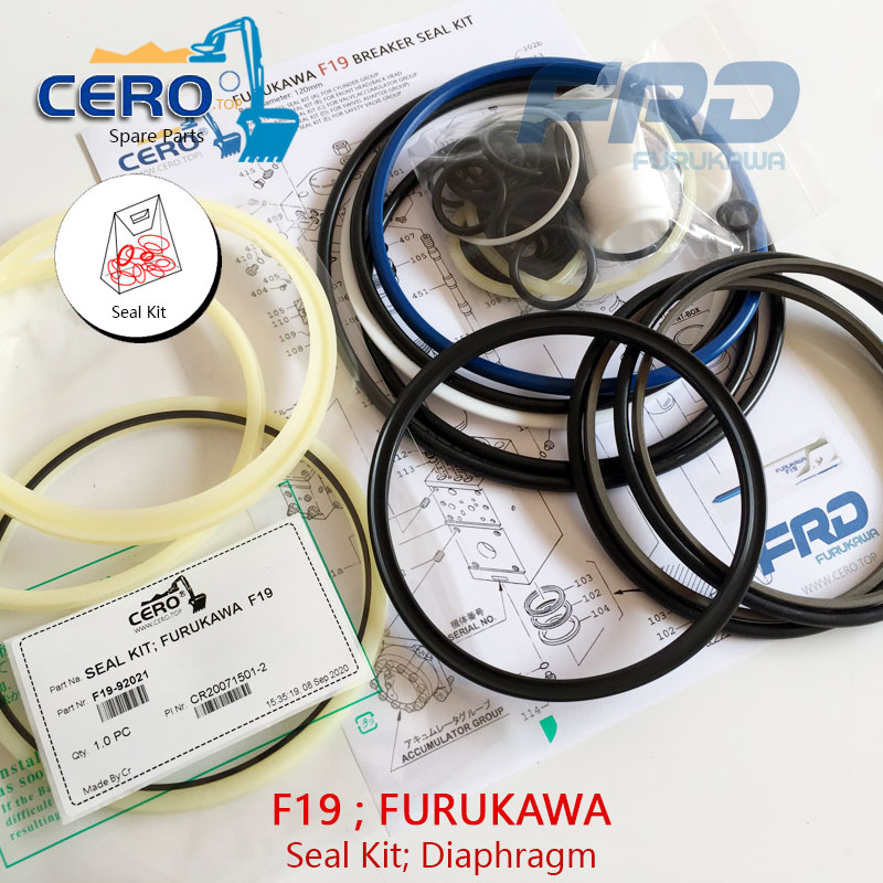 FURUKAWA F19 KENT KF19 SEAL KIT DIAPHRAGM F19-92021 F19-92023