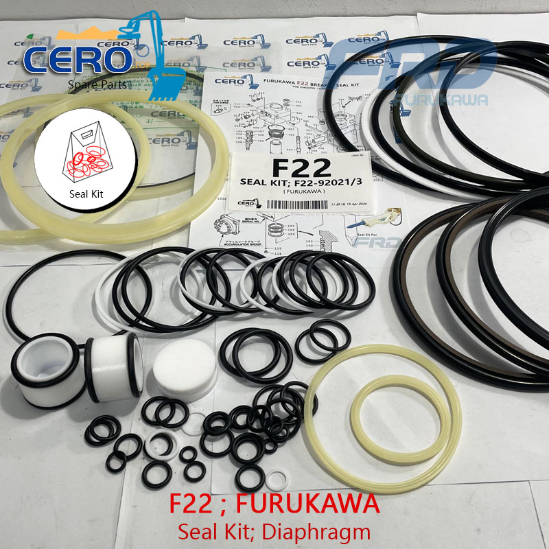 FURUKAWA F22 KENT KF22 SEAL KIT DIAPHRAGM F22-92021 F22-92023