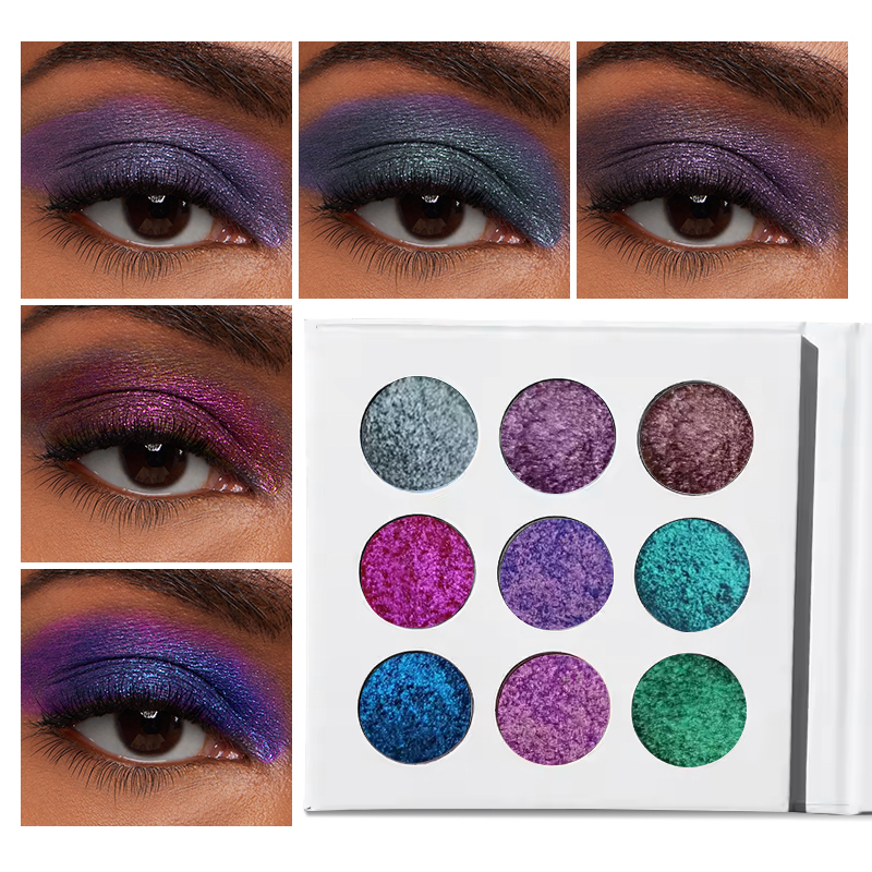 Shimmer Pigmented Eyeshadow Palette 9 Colors