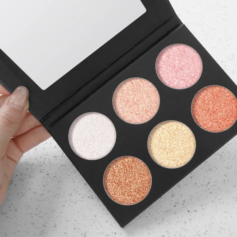 Baked Powder Highlighter Palette 6 Shades