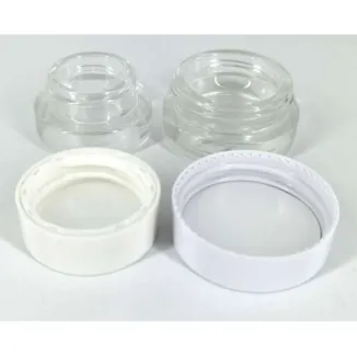 3 جم/5 جم برطمانات كريمية وزجاجات مستحضرات تجميل زجاجية مضغوطة