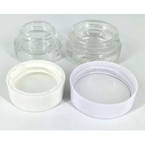 3 جم/5 جم برطمانات كريمية وزجاجات مستحضرات تجميل زجاجية مضغوطة