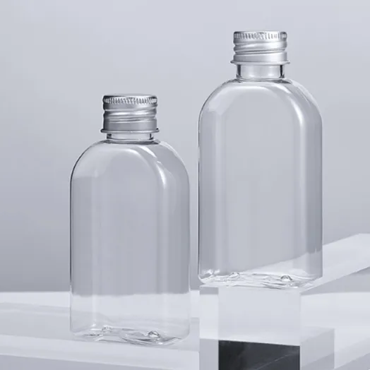 زجاجات زجاجية شفافة 120 مل