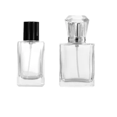 عبوات عطر زجاجية شفافة فاخرة (30 مل و 50 مل)
