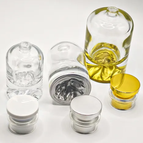 زجاجات عطر العنبر الزجاج المفاجئة كاب (30 مل و 100 مل)