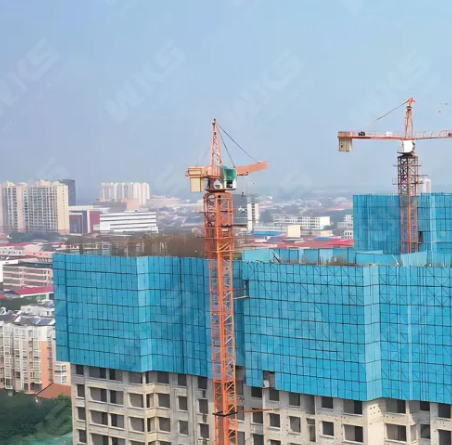 Self-Climbing Facade Protection Scaffold