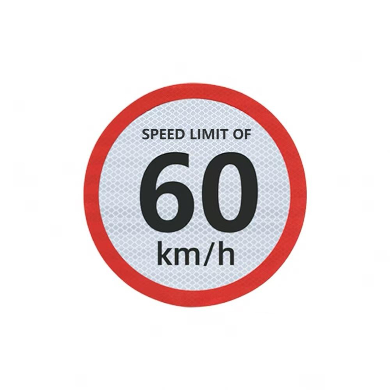 Segnale di limite massimo di velocità per autovetture di grandi dimensioni