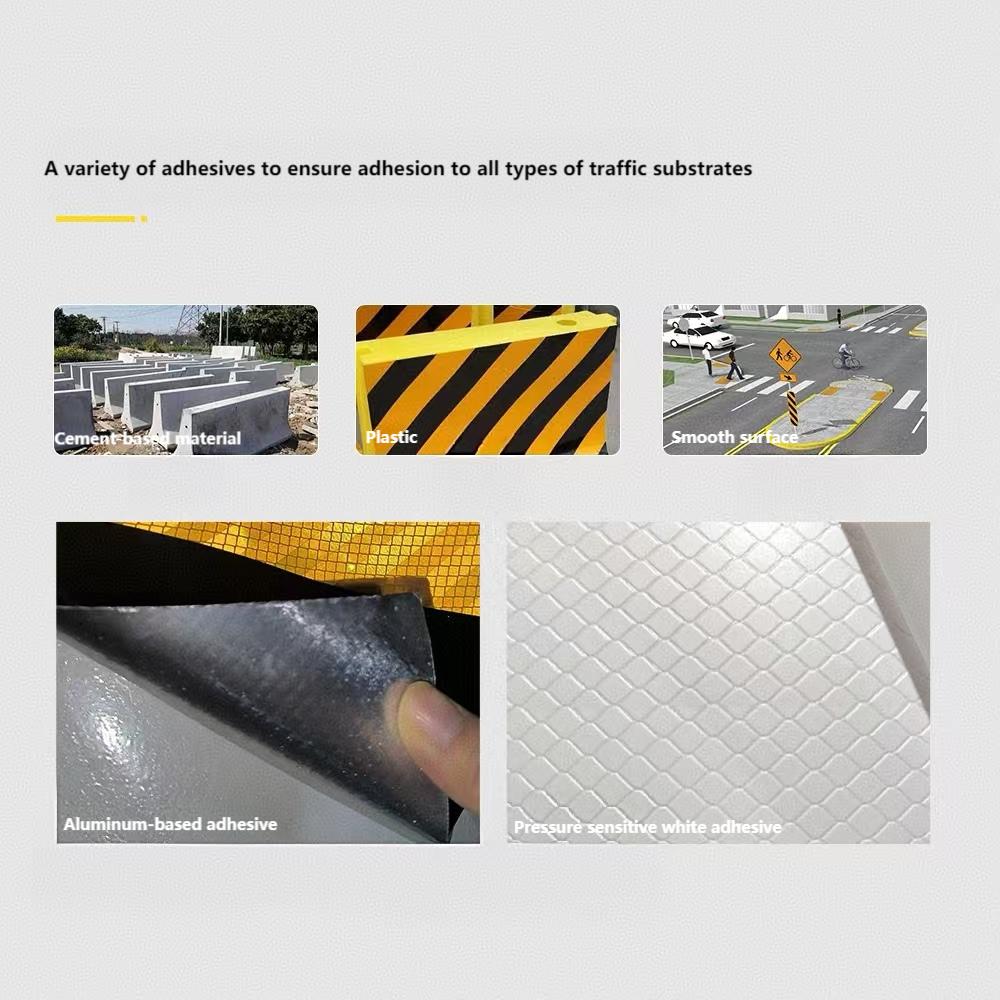 Segnaletica riflettente con guida lineare