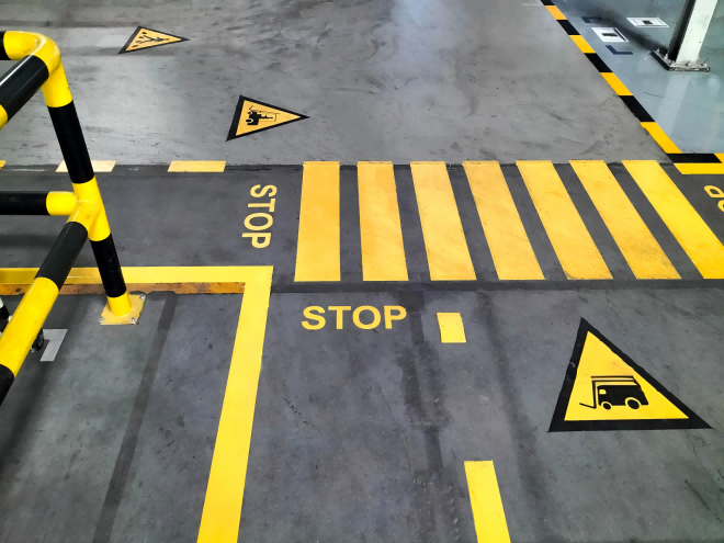 Markings On Building Grounds