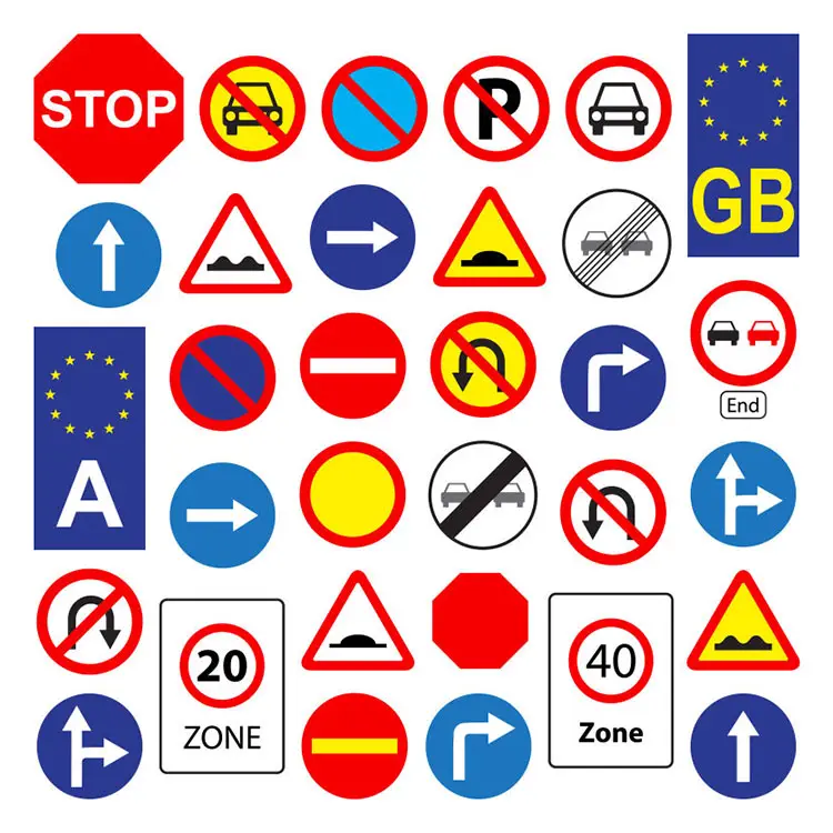 Segnaletica riflettente con guida lineare