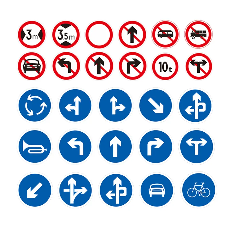 Segnaletica riflettente con guida lineare