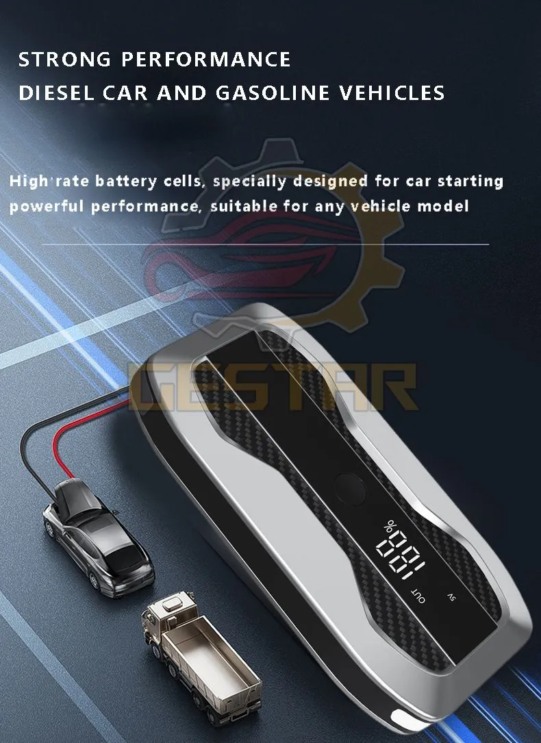 Multifunction portable jump starter for any kinds of vehicles