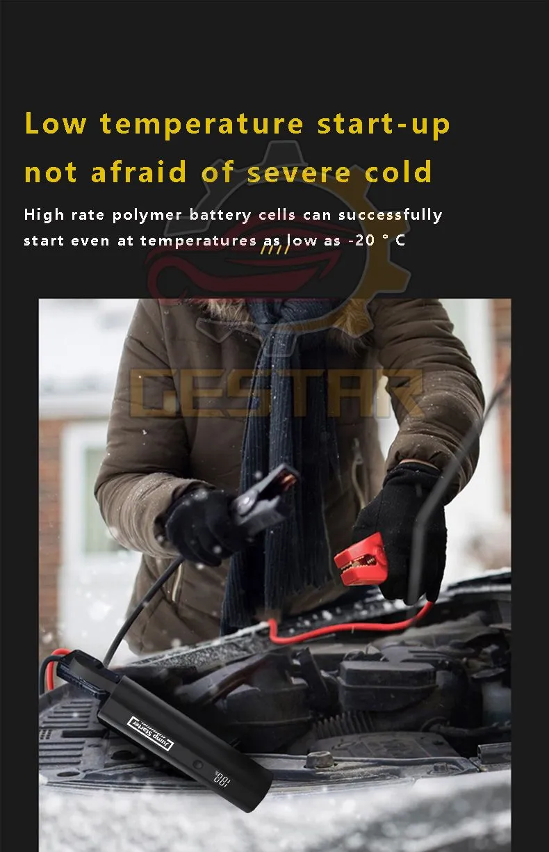 Многофункциональный портативный прыжок для зарядного устройства для автомобиля и аккумулятора