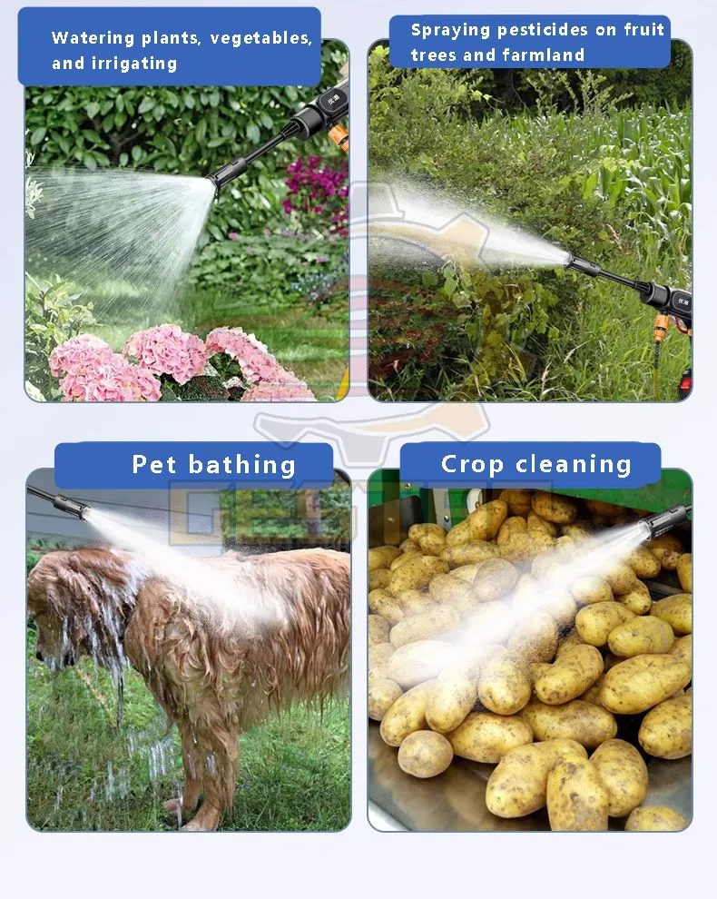 منظف سيارات محمولة بطارية ليثيوم ذات الضغط العالي منظف