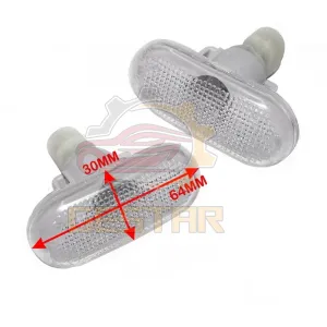 Renault Logan 2006-2012 2x Turn Signal Side Indicator Lamp Clear For Renault Duster Logan
