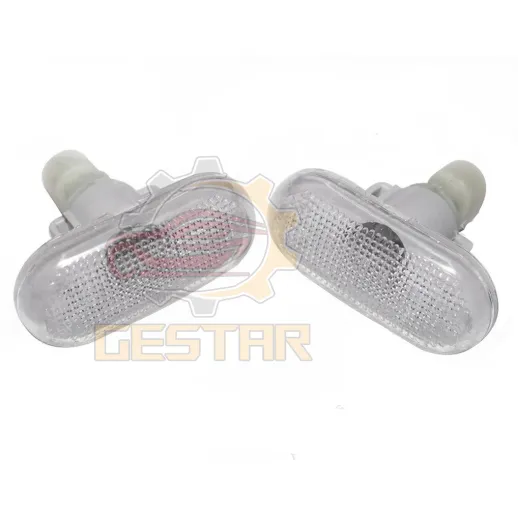 Renault Logan 2006-2012 2x Turn Signal Side Indicator Lamp Clear For Renault Duster Logan