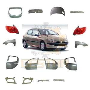 Replacement Auto Metal Parts TAIL LAMP Taillight left and right Fit for PEUGEOT 206 OEM 6350S0 6351S0