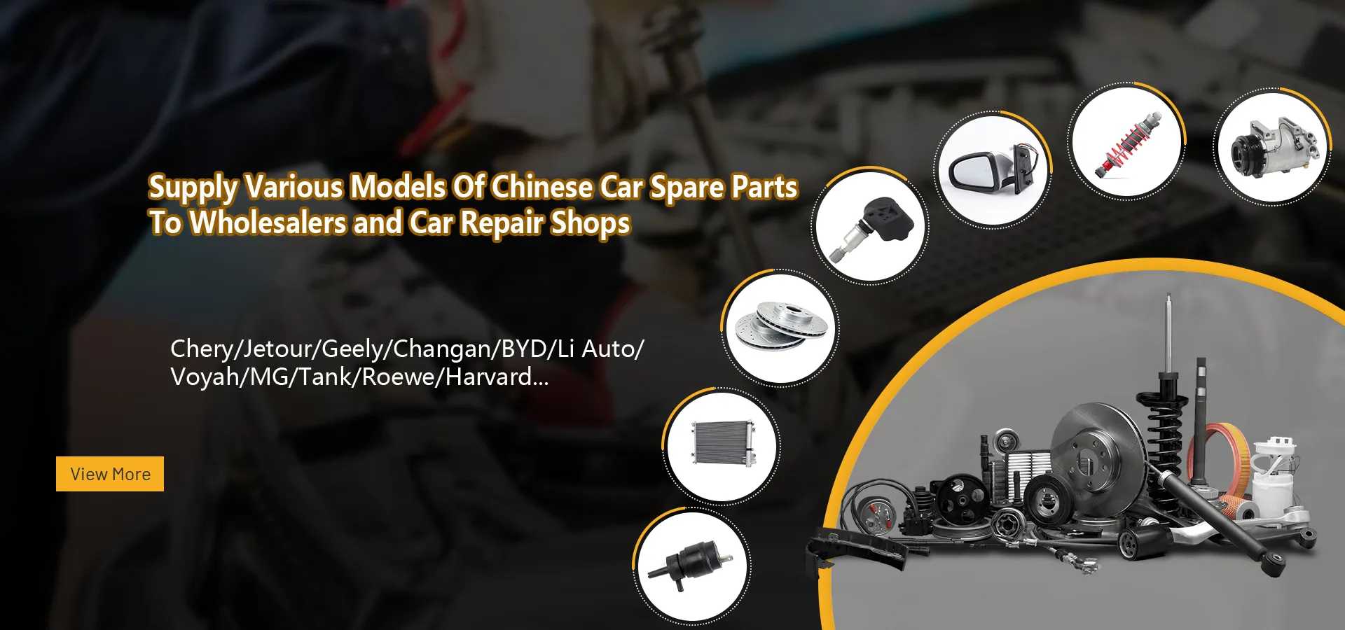 auto spare parts to car repair shops