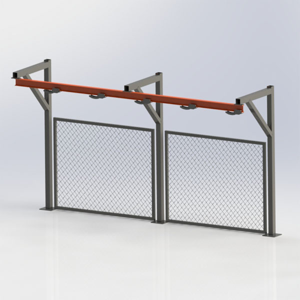 Effortlessly store sandbags with Rocson Sliding Rail Sandbag Rack