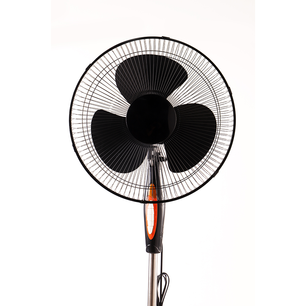 electric cross base stand fan，16 inch plastic fan