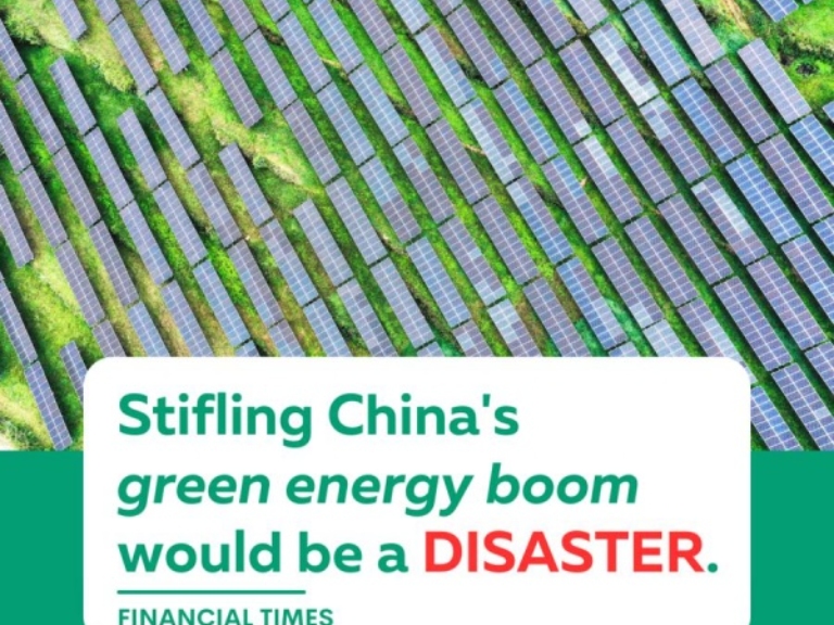China in World Press: Stifling China's green energy boom would be a disaster