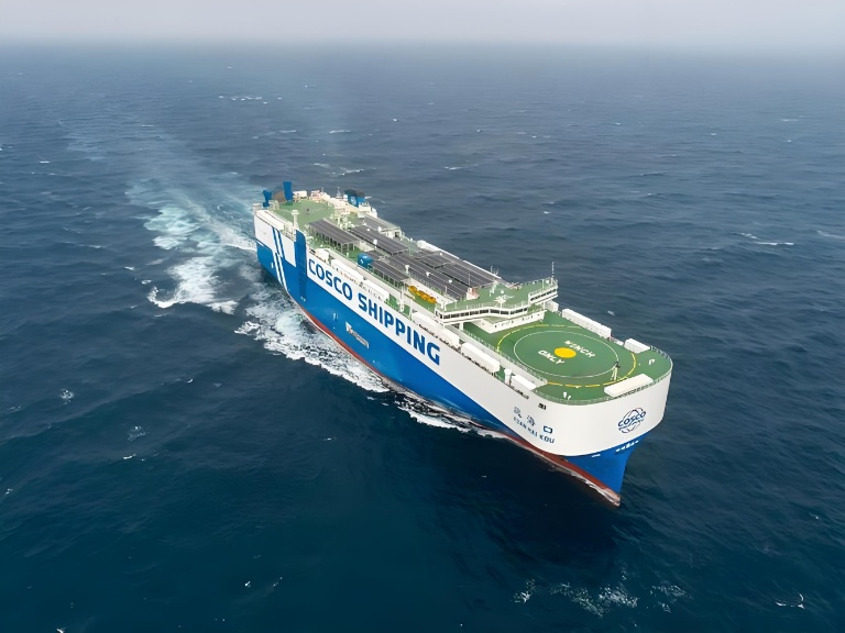 China’s Largest Solar-Powered Car Carrier Embarks on Maiden Voyage with 4,000 Vehicles for Belt and Road Markets