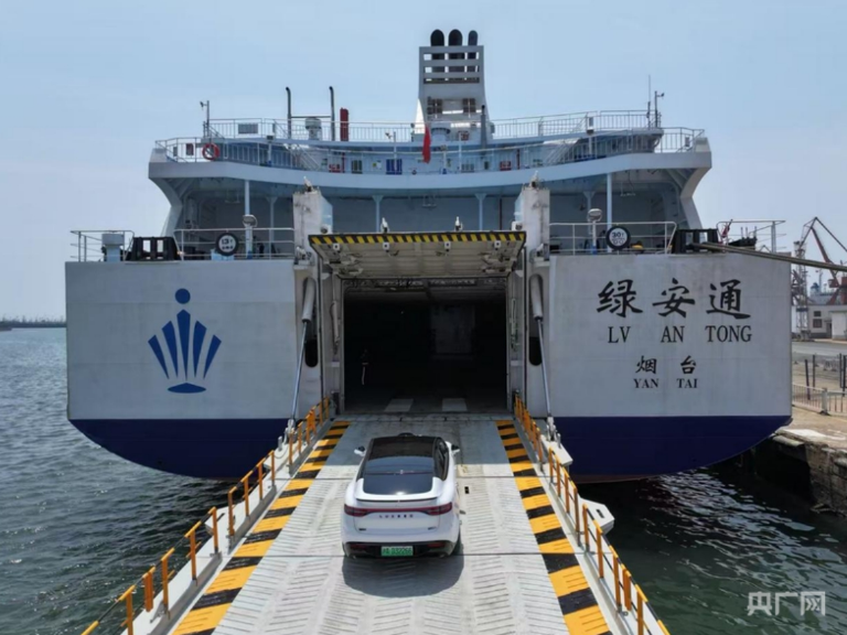 Bohai Bay’s First Offshore New Energy Vehicle Transport Route Opens