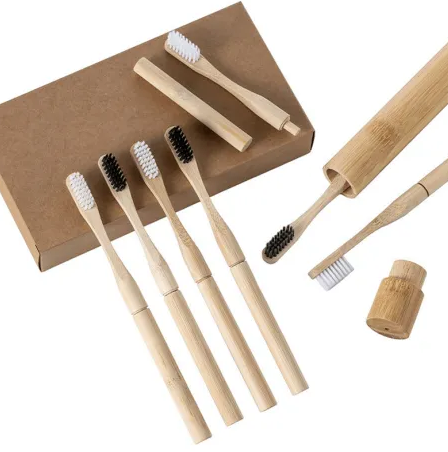Replaceable-Head Bamboo Toothbrush