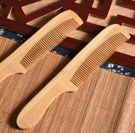 Handled Bamboo Comb
