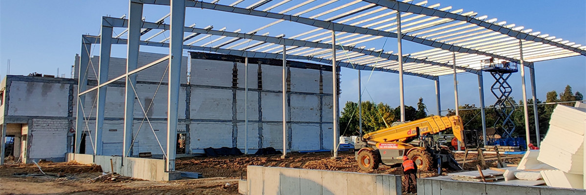 Prefabricated warehouse site installation