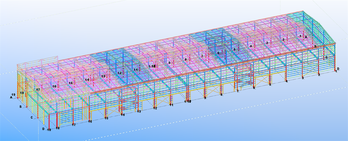 Modern Light Steel Structure Prefabricated Steel Structure Warehouse In Poland